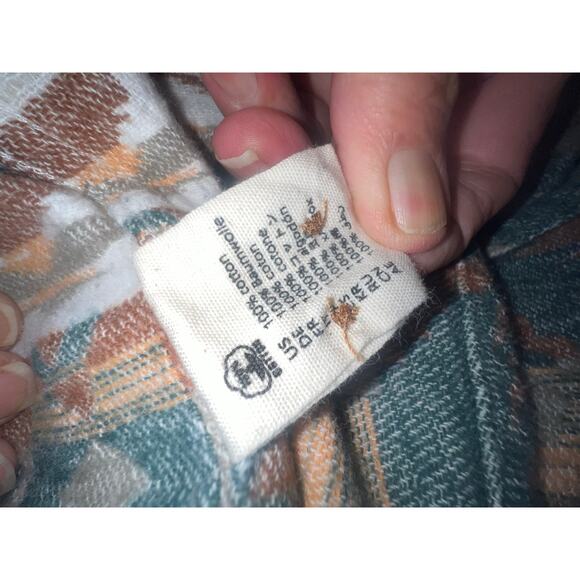 Mens Large Western Aztec button down 100%cotton - Picture 5 of 7